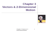 Chapter 3 Vectors & 2-Dimensional Motion