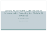Secure Anonymous Authentication Scheme with Roaming for Mobile Networks