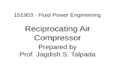 Reciprocating Air Compressor