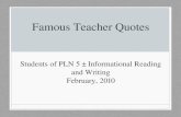 Famous Teacher Quotes