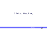 # !@ Ethical Hacking. 2 # !@ Ethical Hacking - ? Why – Ethical Hacking ? Ethical Hacking - Process Ethical Hacking – Commandments Reporting.
