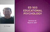 ED 503 Educational PSYCHOLOGY