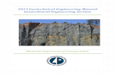 2013 Geotechnical Engineering Manual Geotechnical ...· 2013 Geotechnical Engineering Manual Geotechnical