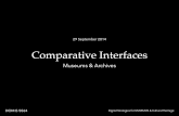 Digital Museum: Comparative Interfaces