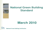 National Green Building Standard March 2010. OVERVIEW NAHB Research Center National Green Building Standard Green Approved Products 2.