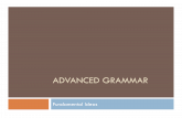 Advanced Grammar Presentation - Fundamentals