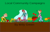 Local community campaigns powerpoint milly green