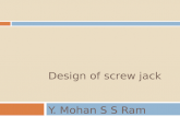 Design of screw jack