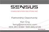 Sensus Partnership Opportunity