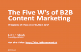 [500DISTRO] Making Business Go BOOM: The 5 W's of B2B Content Marketing