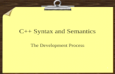 C++ Syntax and Semantics