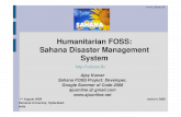 Humanitarian FOSS: Sahana Disaster Management System