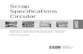 Scrap Specifications Circular - Specifications Circular Guidelines for Nonferrous Scrap • Ferrous Scrap • Glass Cullet Paper Stock • Plastic Scrap • Electronics Scrap • Tire
