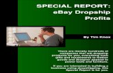 Special Report: eBay Dropship Profits - .SPECIAL REPORT: eBay Dropship Profits SPECIAL REPORT: eBay