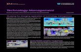 Technology Management Quarterly newsletter of the Centre ...· Technology Management Quarterly newsletter