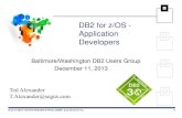 DB2 for z/OS - Application Developers .DB2 for z/OS - Application Developers . ... need to Bind or