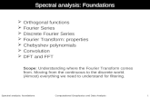 Spectral analysis: foundationsComputational Geophysics and Data Analysis 1 Spectral analysis: Foundations  Orthogonal functions  Fourier Series  Discrete.