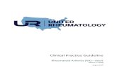 Clinical Practice Guideline .United Rheumatology Clinical Practice Guideline Rheumatoid Arthritis