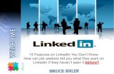 LinkedIn 10 Features You Dont Know About