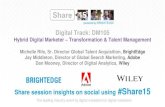 BrightEdge Share15 - DM105: The Hybrid Digital Marketer – Talent Management - Michelle Rife