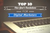 Top 10 New Year's Resolutions for Marketers