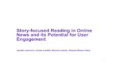 Story-focused Reading in Online News and its Potential for User Engagement