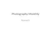 Research photography monthly
