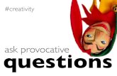 the art of creativity: asking provocative questions