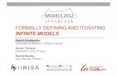 Formally Defining and Iterating Infinite Models (MODELS 2012)