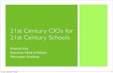 21st Century CIOs for 21st Century Schools