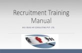 Recruitment training manual by Big IT jobs