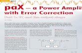 projects audio paX – a Power Amplifier with Error Correction 2008040241...projects audio 26 elektor - 4/2008 What is significant here is that the actual amplifier gain A is no longer
