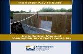 Installation Manual - Thermapan Structural Insulated ...?Foundation SIP Frost Wall SIP - Installation Manual 2 Patent Pending November 2016 PWF FOUNDATION FROST WALL SIPs Installation