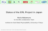 Status of the ERL Project in Japan - Pages -   of the ERL Project in Japan. ... M. Yamamoto, Y. Yamamoto, S. Yamamoto, Y. Yano, ... S. Sakanaka, Y. Kobayashi eds.