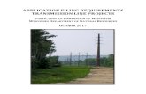 APPLICATION FILING REQUIREMENTS TRANSMISSION LINE PROJECTS filing requirements transmission line projects public service commission of wisconsin wisconsin department of natural resources