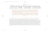 PART 1 Planning handwriting across the whole school handwriting across the whole school This book provides a practical and innovative approach to the teaching of handwriting. ... a
