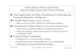 International Parity Conditions: Interest Rate Parity and ...my.liuc.it/MatSup/2006/F86032/LIUC_Levich_Wednesday-2_2007.pdfInternational Parity Conditions: Interest Rate Parity and