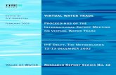 Proceedingsofthe InternationalExpertMeeting security by importing water-intensive products instead of producing all water-demanding products domestically. Reversibly, water-rich countries