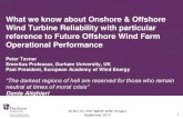 What we know about Onshore & Offshore Wind Turbine ... Wind Turbine Reliability with particular