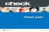 Head pain - Royal Australian College of General Pra .Headache and head pain are common medical conditions