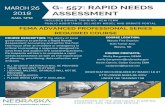 G- 557: RAPID NEEDS ASSESSMENT - Nebraska .2018-01-03 · g- 557: rapid needs assessment fema advanced