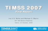 TIMSS 2007 - .TIMSS 2007 Final Report ... Major Accomplishment ... TIMSS 2007 International Mathematics