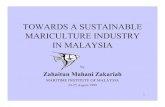 TOWARDS A SUSTAINABLE MARICULTURE INDUSTRY IN MALAYSIA .towards a sustainable mariculture industry