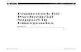 Framework for Psychosocial Support in Emergencies .Framework for Psychosocial Support in Emergencies.