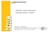 MSW Handbook September 2017 .MSW Handbook September 2017 ... This MSW Graduate Student Handbook provides
