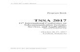 Program Book - TSSA 2017tssa- .Program Book TSSA 2017 ... rich diversity of authors and speakers