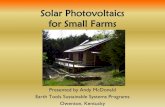 Solar Photovoltaics for Small Farms - Purdue .Solar Photovoltaics for Small Farms Presented by Andy