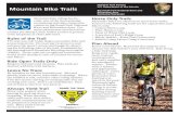 Mountain Bike Trails - National Park Service .Mountain bike riding has be-come one of the more popular