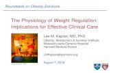 The Physiology of Weight Regulation: Implications for ...· Obesity, Weight and Body Fat Obesity is