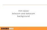 mm-wave telecom and datacom background .telecom and datacom infrastructure market Confidential under